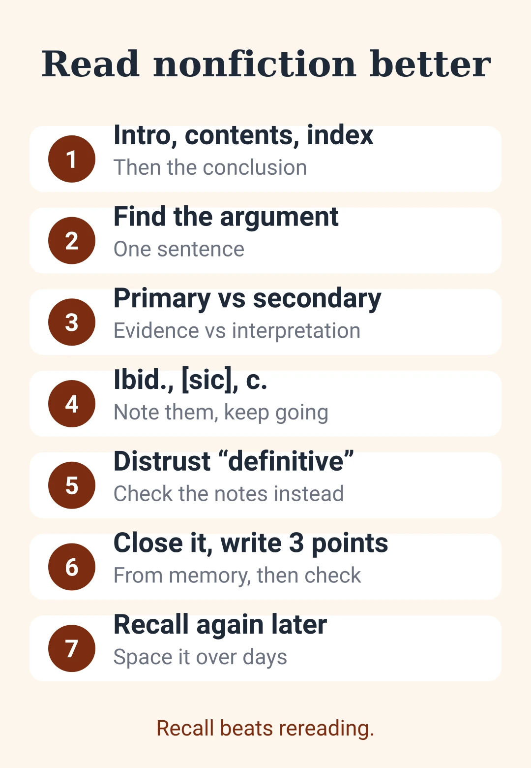 Cheat sheet: how to read a nonfiction book faster and remember more